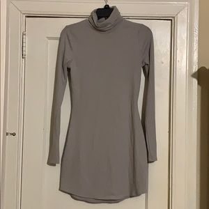 TOBI gray ribbed dress